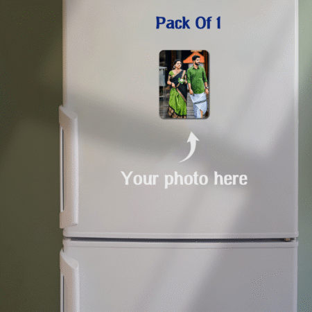 Custom Rectangle Photo Fridge Magnet – Personalized MDF Magnetic Refrigerator Magnet for Kitchen & Décor