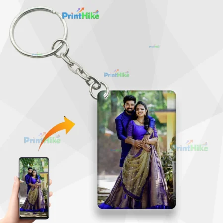 Rectangle Shape Customize Keychain with Both-Side Print – Create Your Design