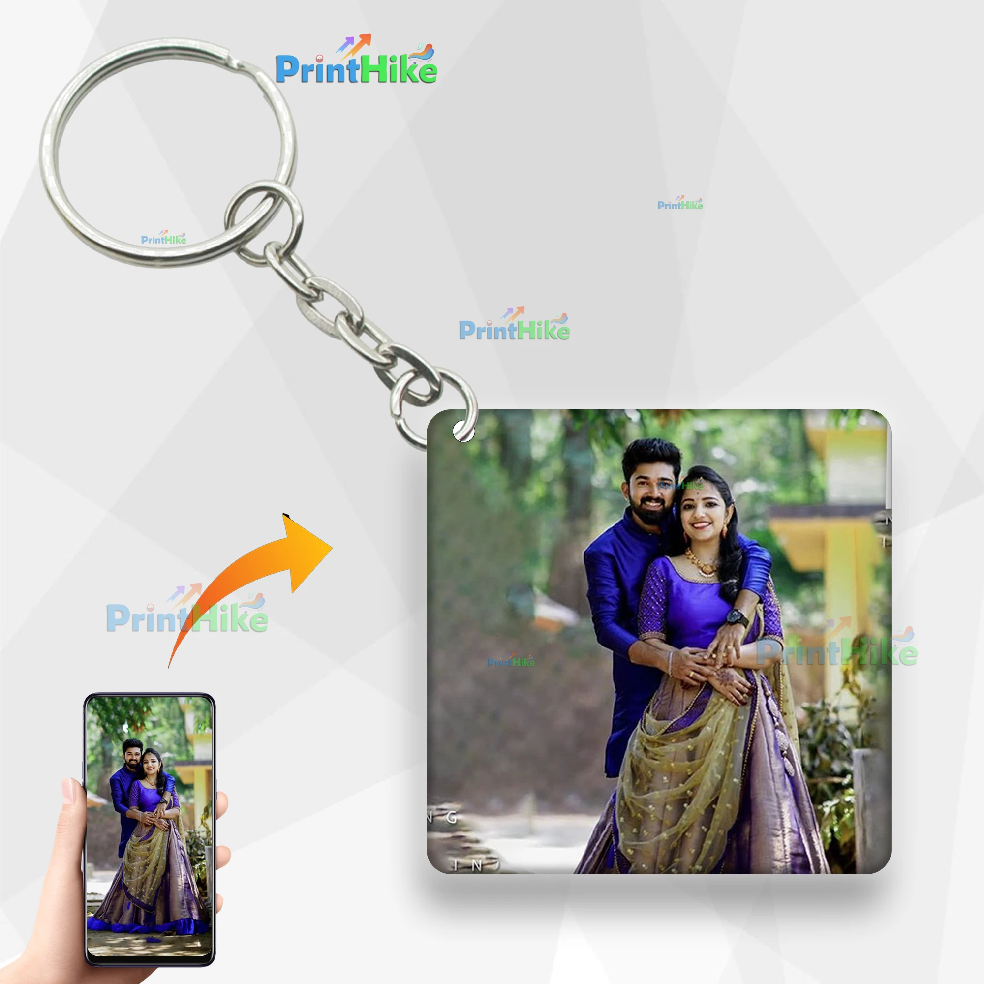 Square Shape Custom Keychain – Perfect Gift for Any Occasion